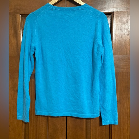 Pure Collection Cashmere Aqua blue Sweater women’s size 6 small - Picture 2 of 5